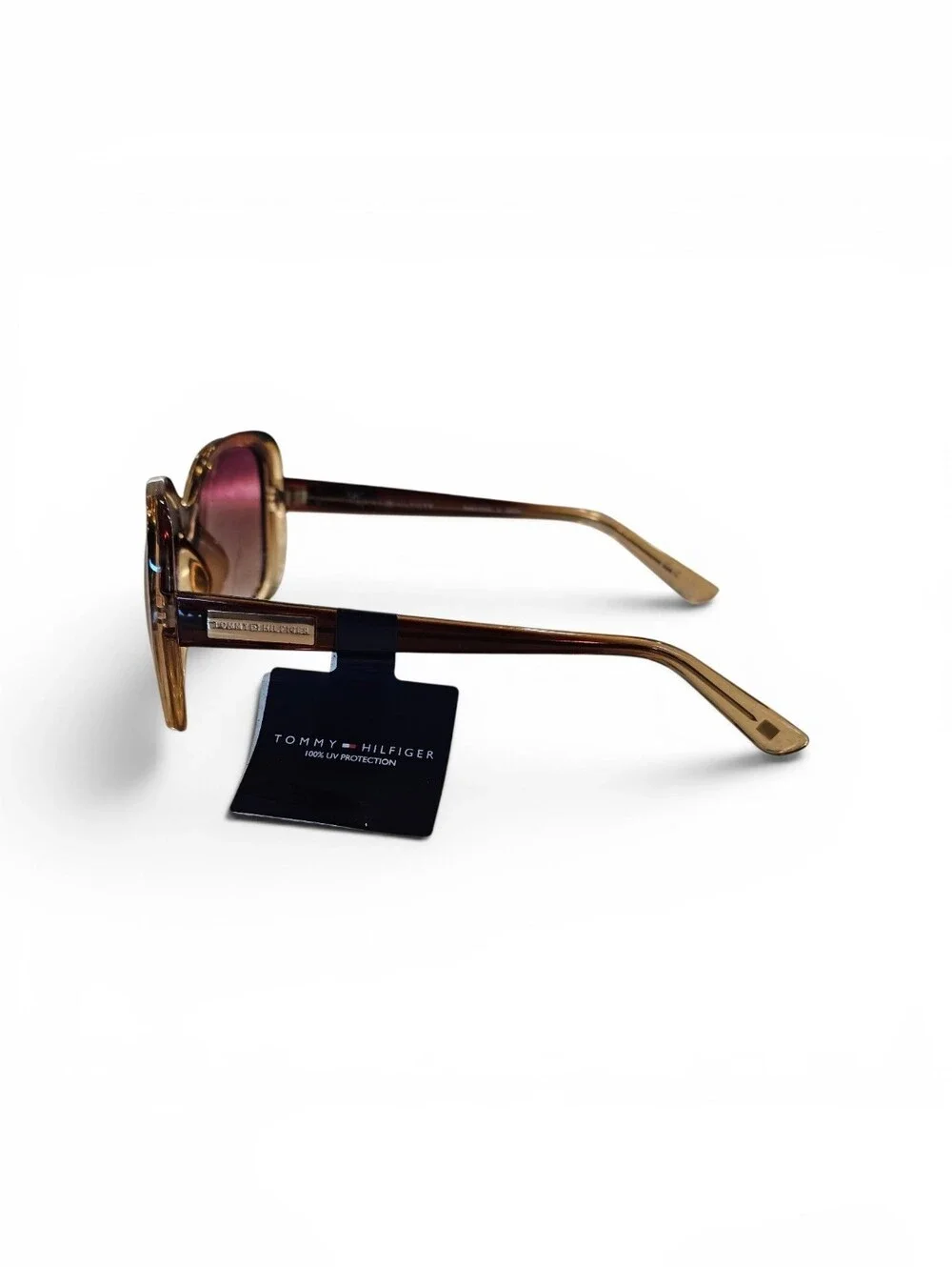 Tommy Hilfiger Women's Brown Gradient Oversized Sunglasses, New! - Picture 4 of 6